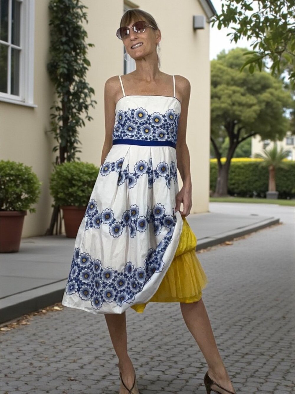 Anthropologie Moulinette Soeurs Forget Me Not Dress 2 Floral Strapless